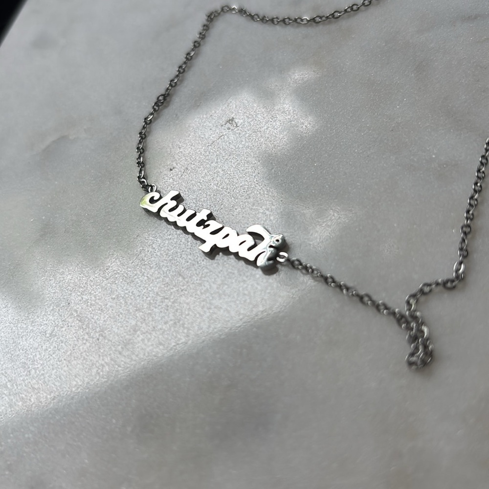 Stainless Steel Chutzpah Necklace
